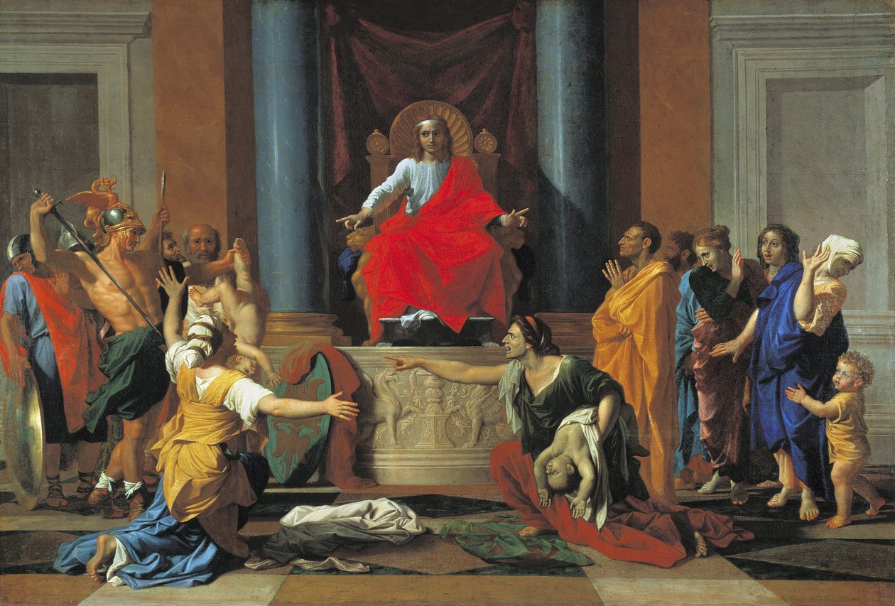 Het Oordeel van Salomo door Nicolas Poussin