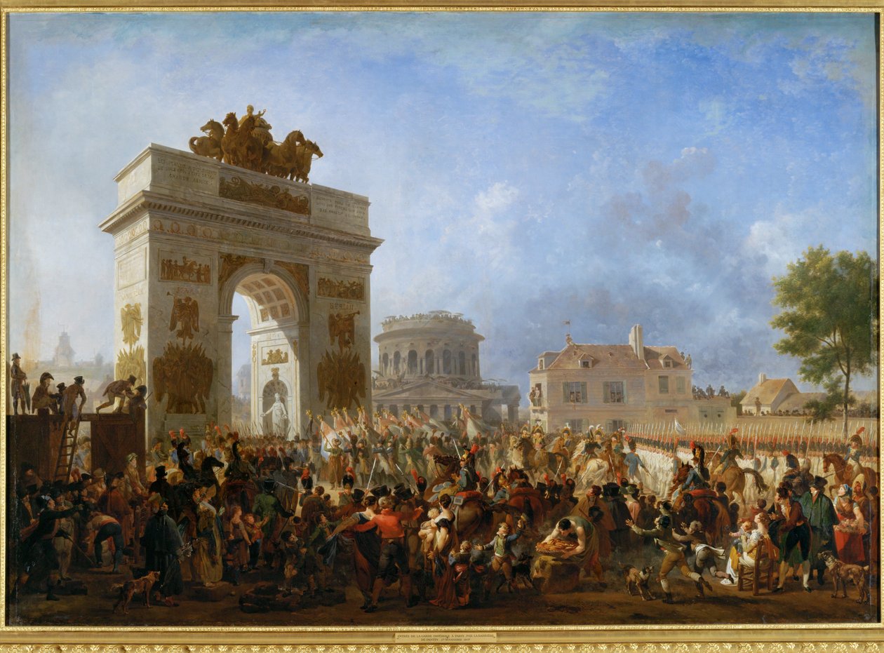 Entree de la Garde Imperiale à Paris, par la barrière de Pantin, le 15 novembre 1807 ... door Nicolas Antoine Taunay