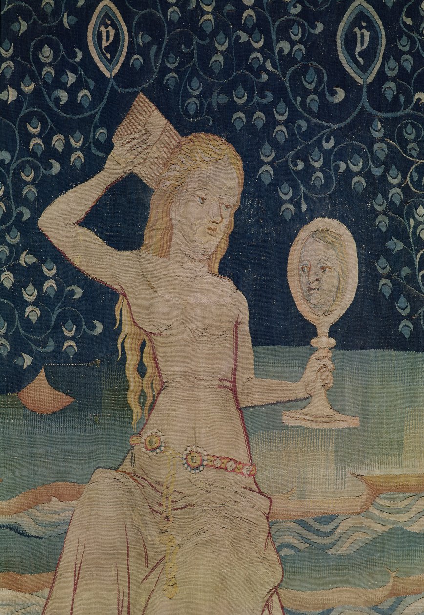 De Hoer van Babylon, nummer 64 uit De Apocalyps van Angers (detail) door Nicolas Bataille