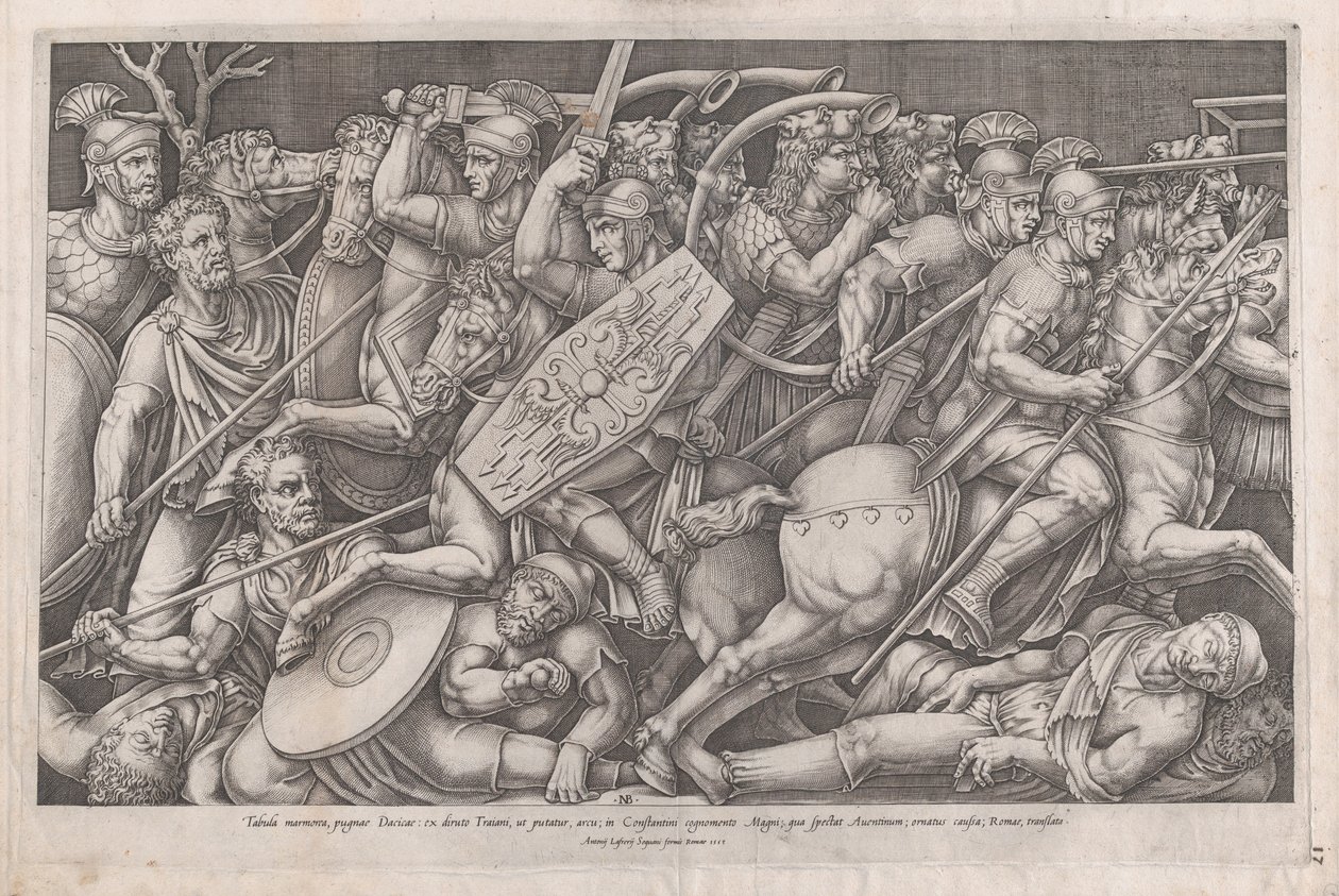 Speculum Romanae Magnificentiae: Daican Oorlog, 1553 door Nicolas Beatrizet