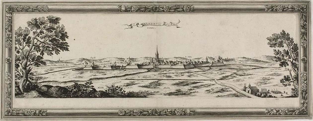 Moyenvic, Lotharingen, 1631 door Nicolas Cochin