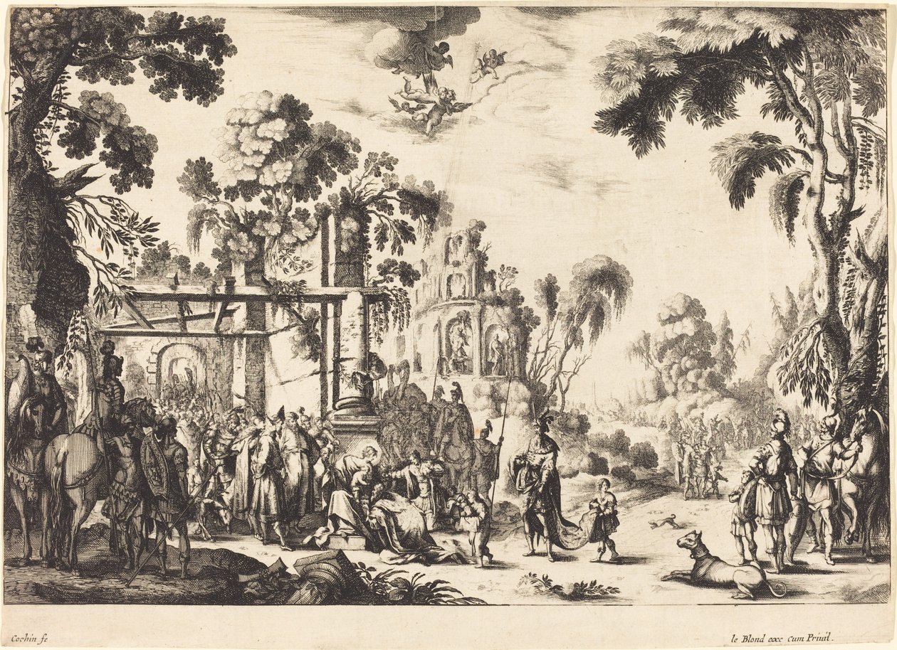 De Aanbidding der Wijzen door Nicolas Cochin