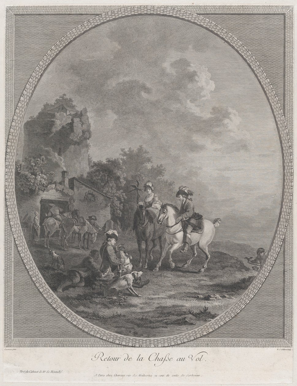 Terugkeer van de jacht, 1786 door Nicolas Colibert