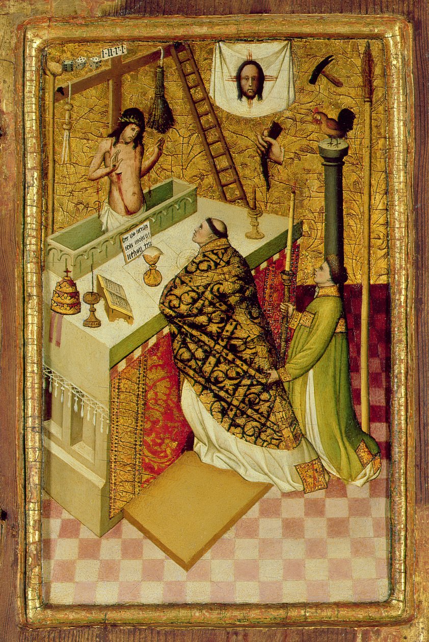 De Mis van Sint Gregorius door Nicolas Frances