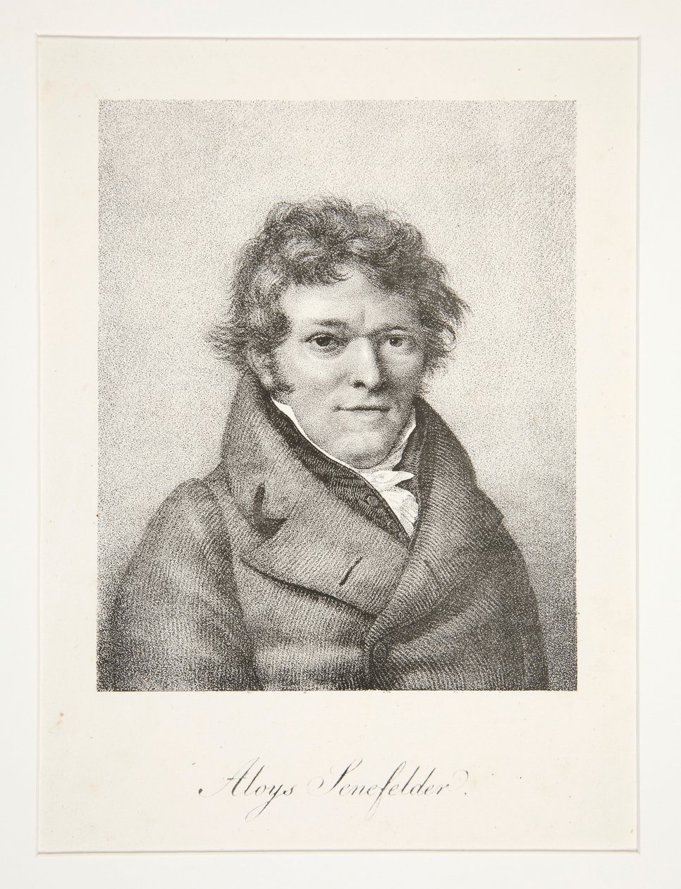 Portret van Aloys Senefelder door Nicolas Henri Jacob