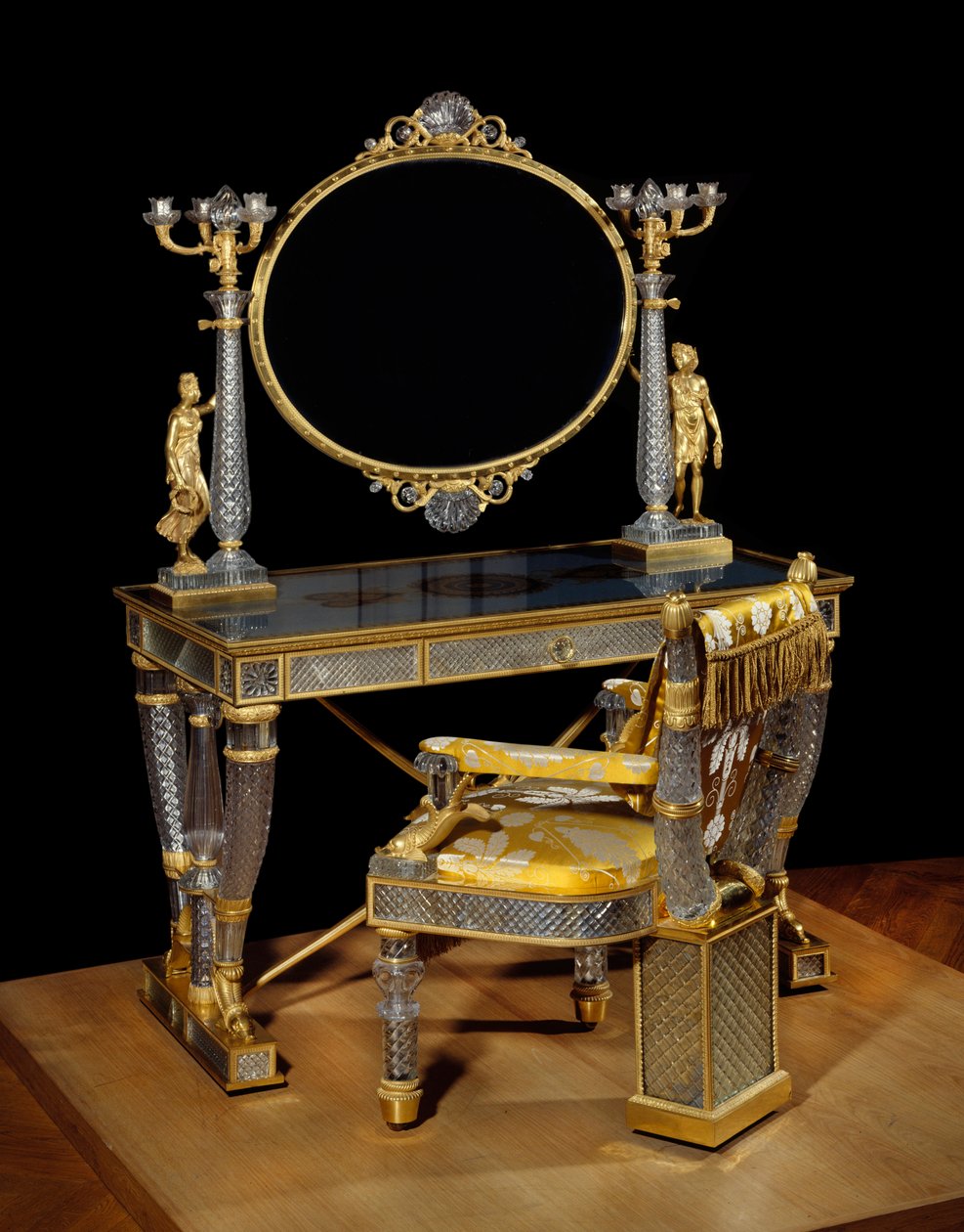 Tafel en toiletstoel van de Hertogin van Berry door Nicolas Henri Jacob