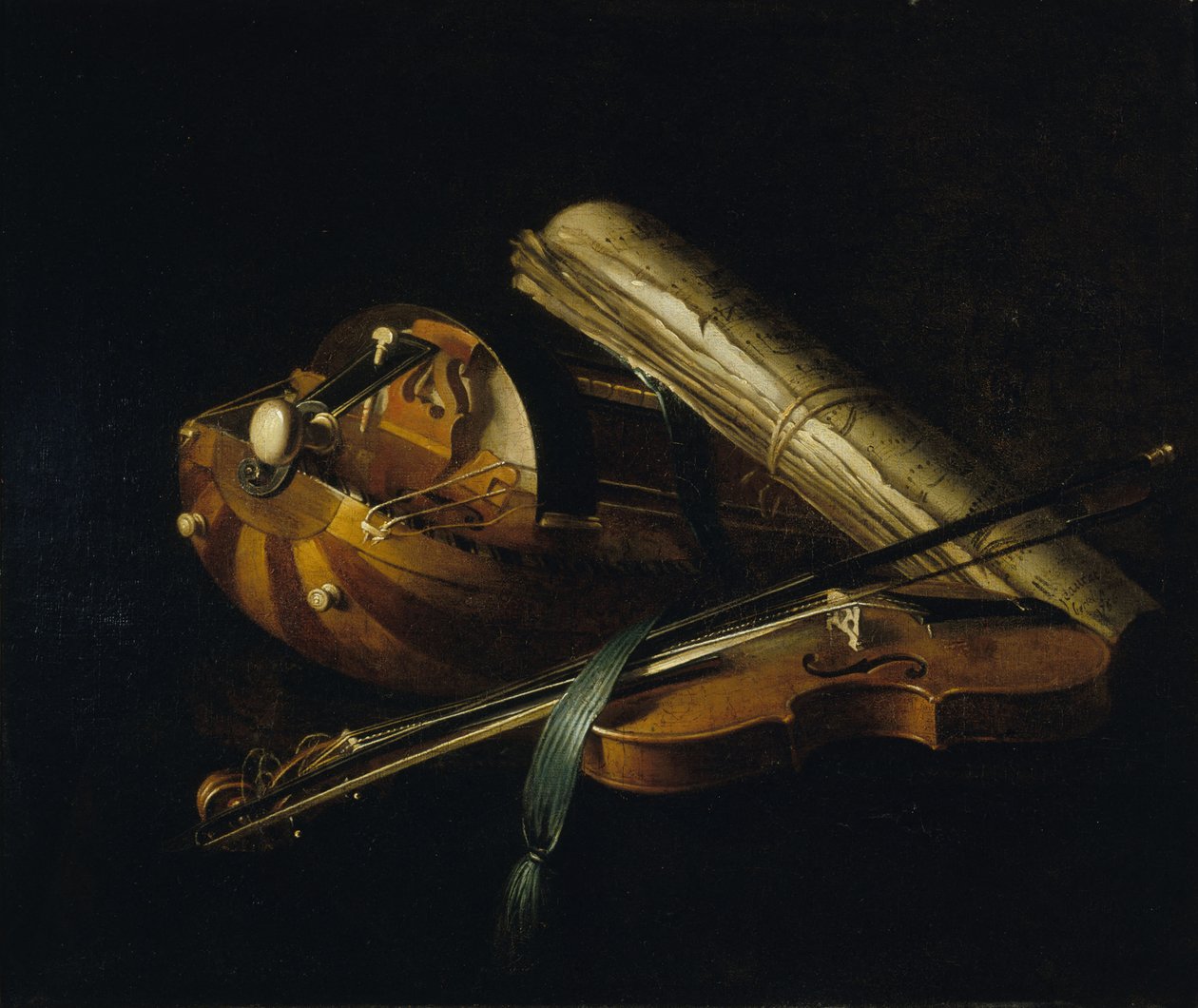 Muziekinstrumenten door Nicolas Henri Jeaurat de Bertry