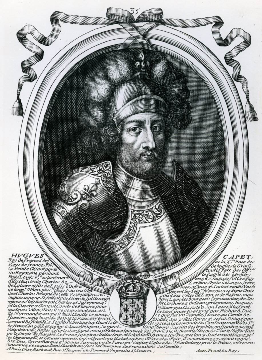 Hugues I Capet (941-96) Koning van Frankrijk, uit 