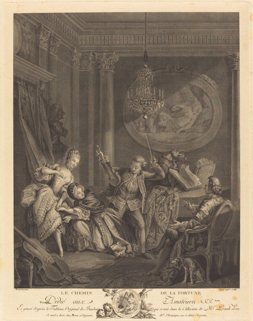 Het pad van fortuin door Nicolas Joseph Voyez after Pierre Antoine Baudouin