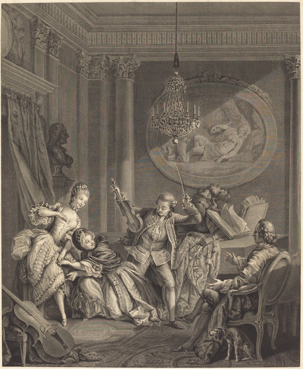 De Weg naar Fortuin door Nicolas Joseph Voyez after Pierre Antoine Baudouin