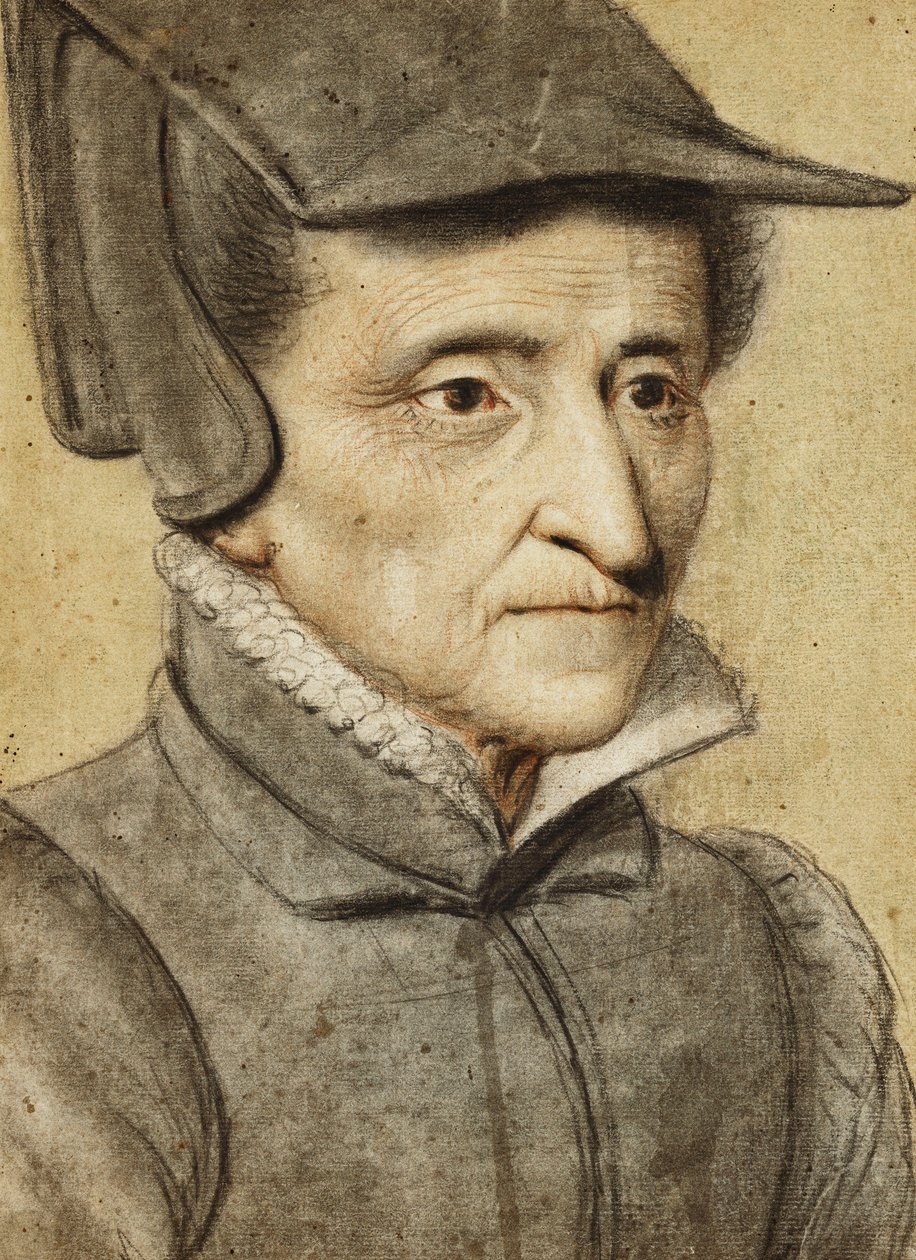 Portret Hoofd van een Oude Vrouw door Nicolas Lagneau or Lanneau