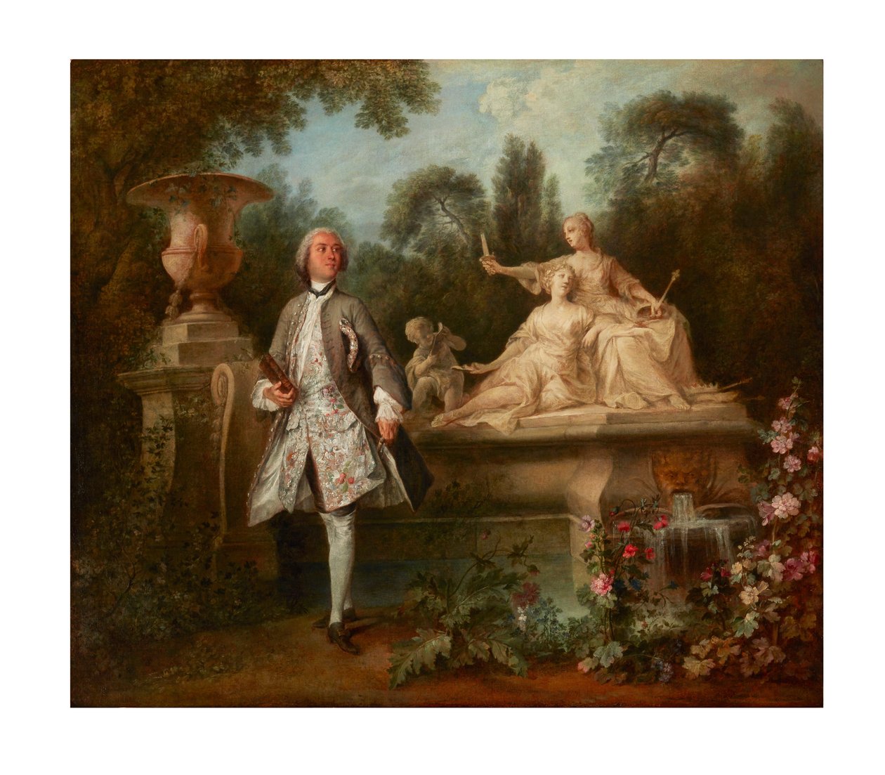Portret van de acteur Grandval door Nicolas Lancret