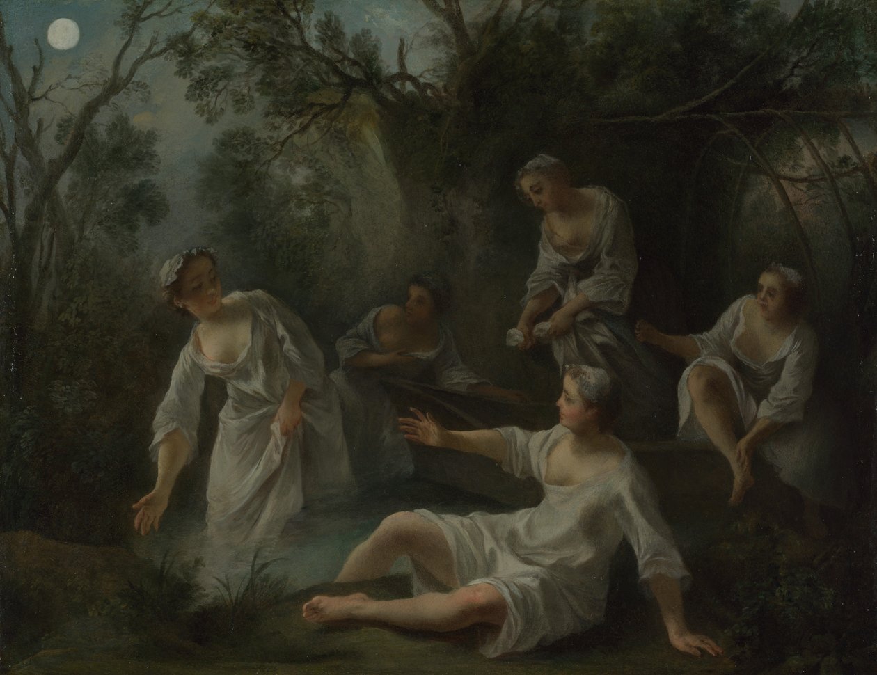 De vier tijden van de dag: Avond, c. 1740 door Nicolas Lancret