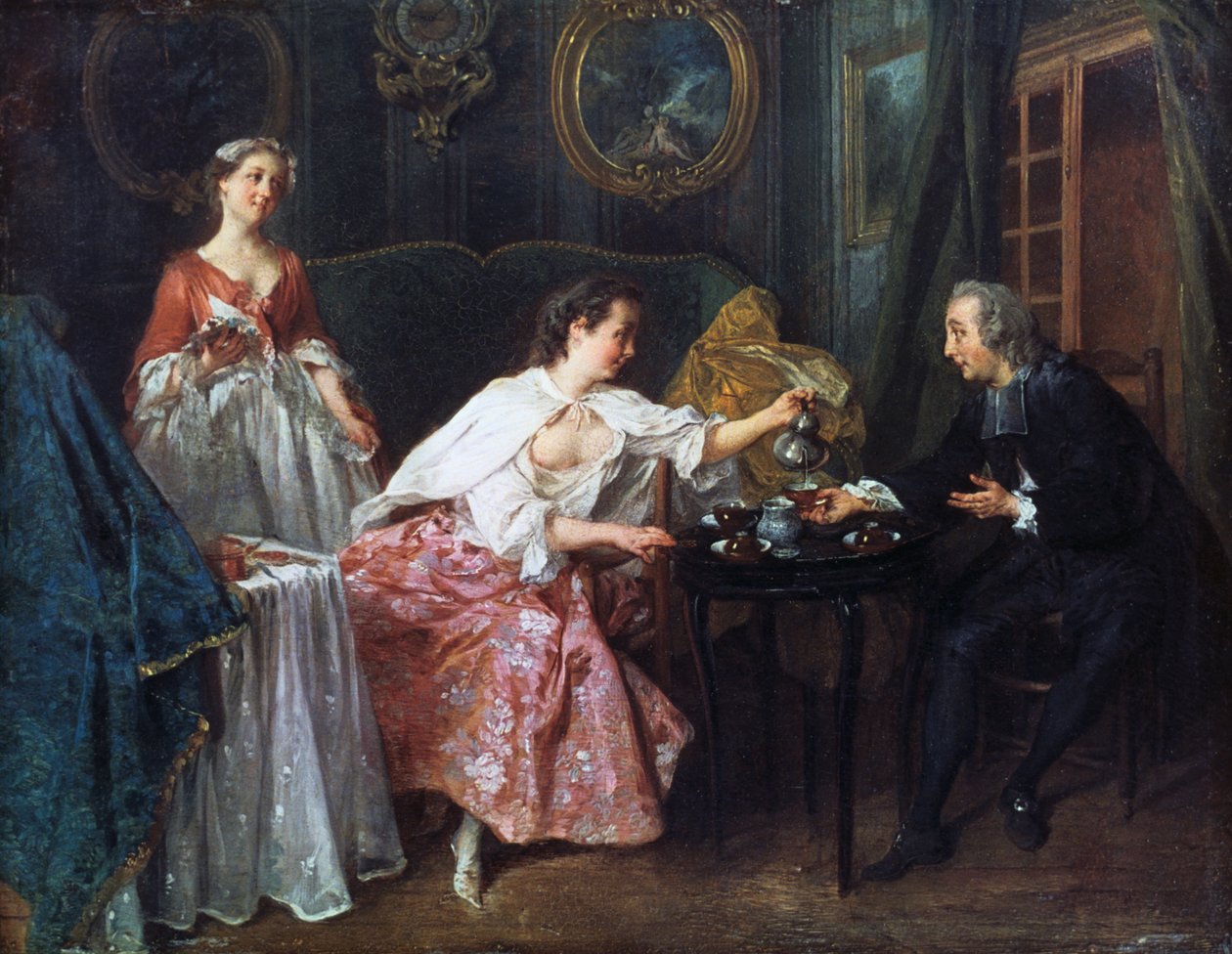 De vier tijden van de dag: Ochtend, 1739 door Nicolas Lancret