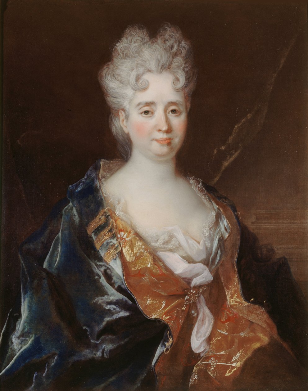 Portret van Anne-Thérèse de Marguenat de Courcelles, markiezin de Lambert door Nicolas Largillière de