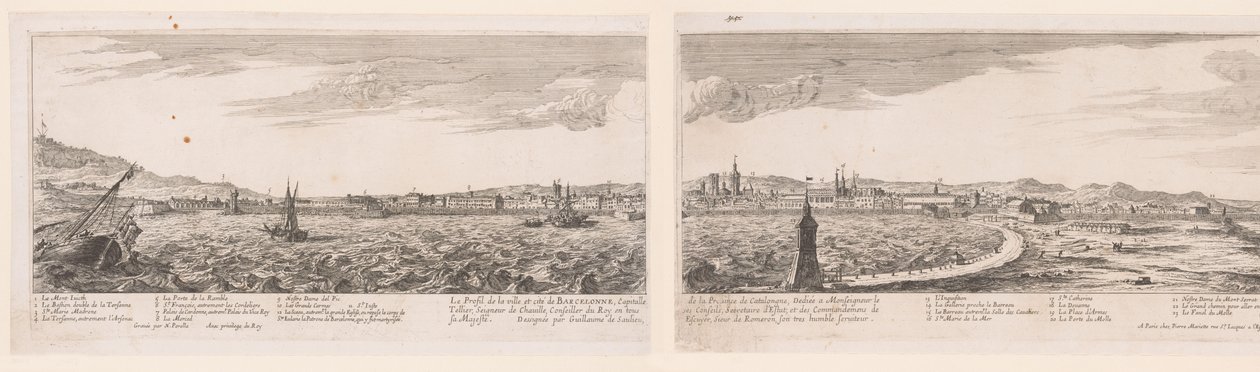 Gezicht op Barcelona door Nicolas Perelle