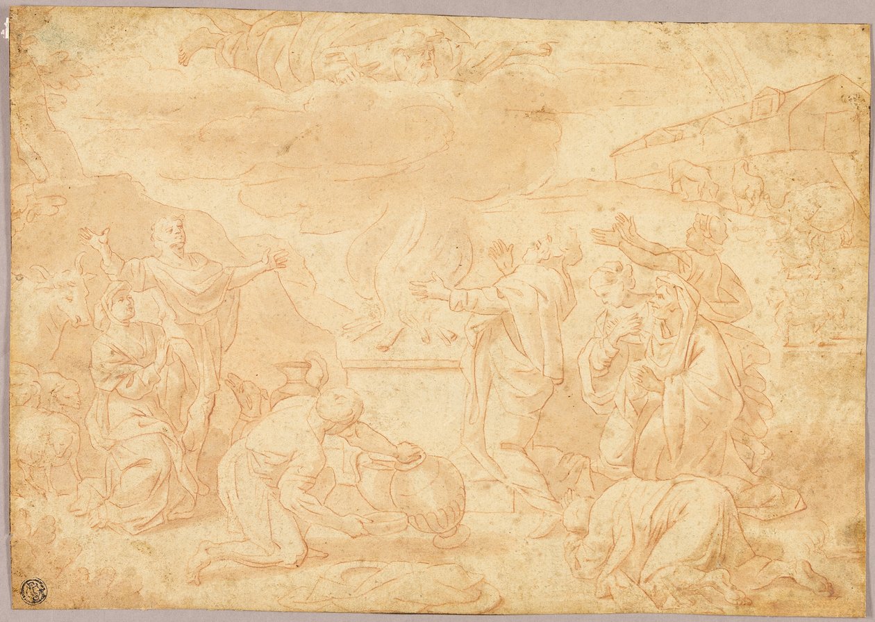 Noachs offer door Nicolas Poussin