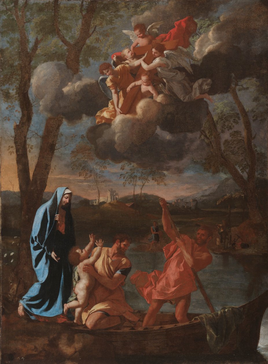 De terugkeer van de Heilige Familie naar Nazareth, ca. 1627 door Nicolas Poussin