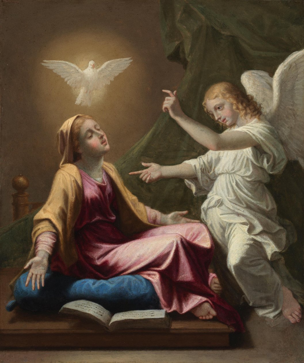 De annunciatie door Nicolas Poussin