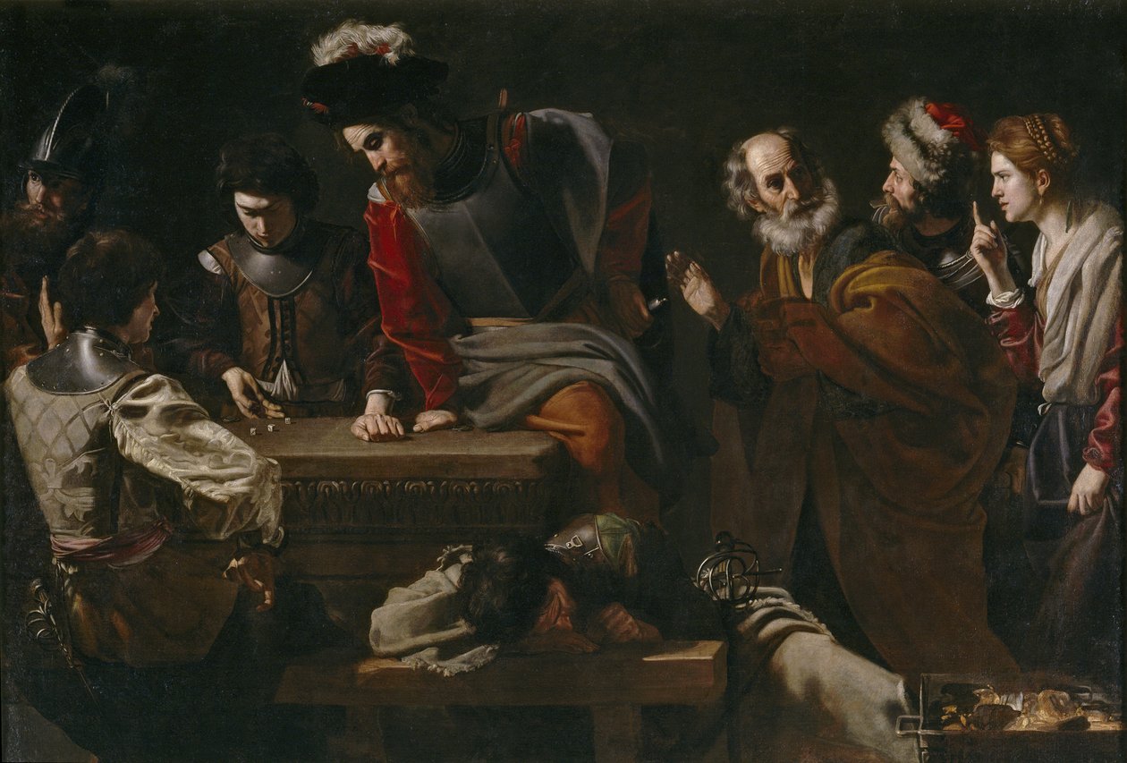 De verloochening van Sint Petrus door Nicolas Tournier