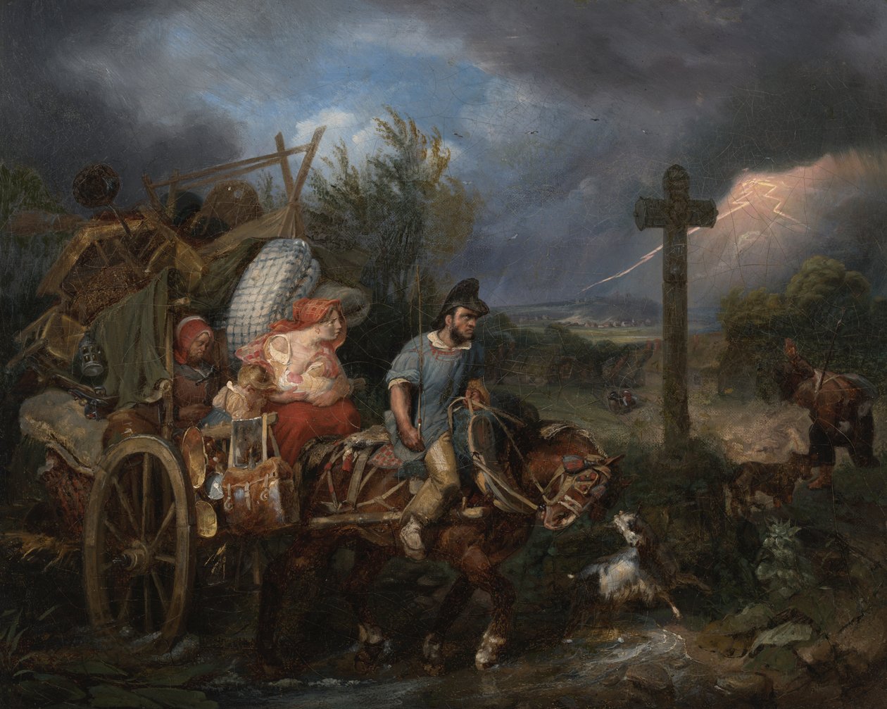 De diligence door Nicolas Toussaint Charlet
