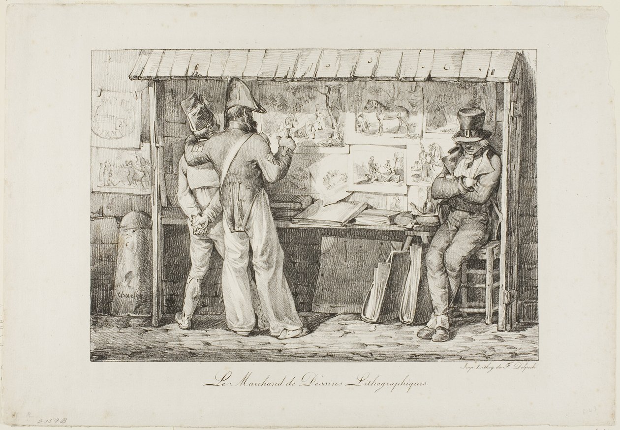 De Lithografie Verkoper door Nicolas Toussaint Charlet