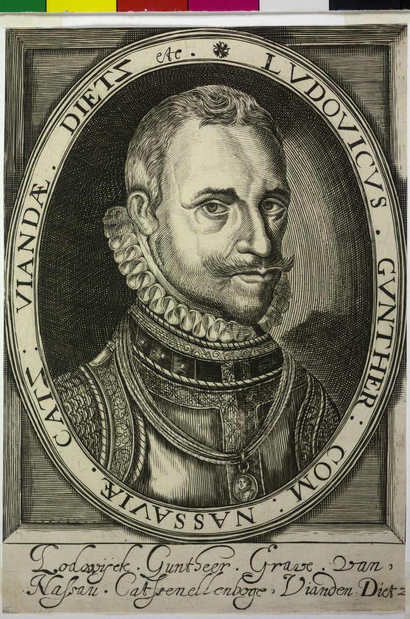 Graaf van Nassau-Dillenburg Lewis Guenther door Nicolas de Clerck