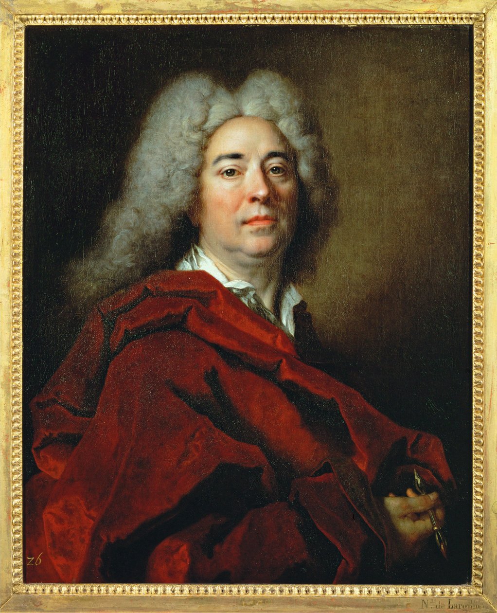Zelfportret (schilderij op doek) door Nicolas de Largilliere