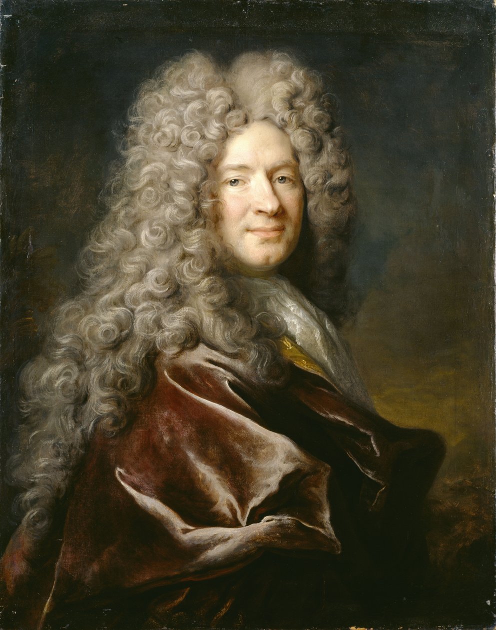 Duits: geen Portret van een man in een paars gewaad door Nicolas de Largillière