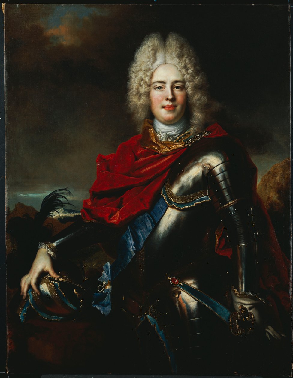 Portret van Frederik Augustus II van Saksen door Nicolas de Largillière