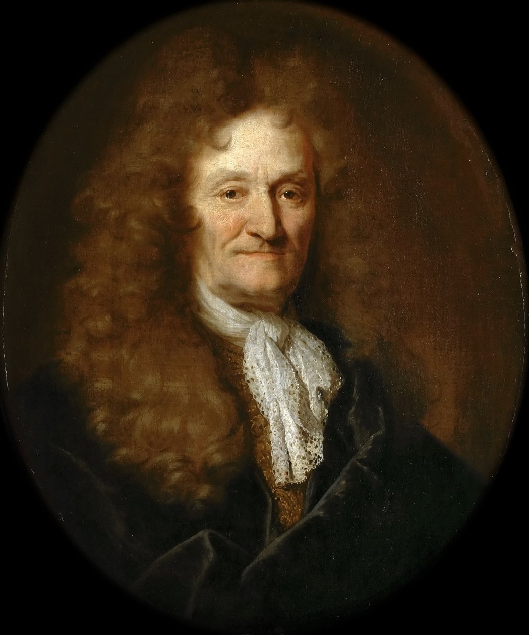 Portret van Jean de La Fontaine door Nicolas de Largillière