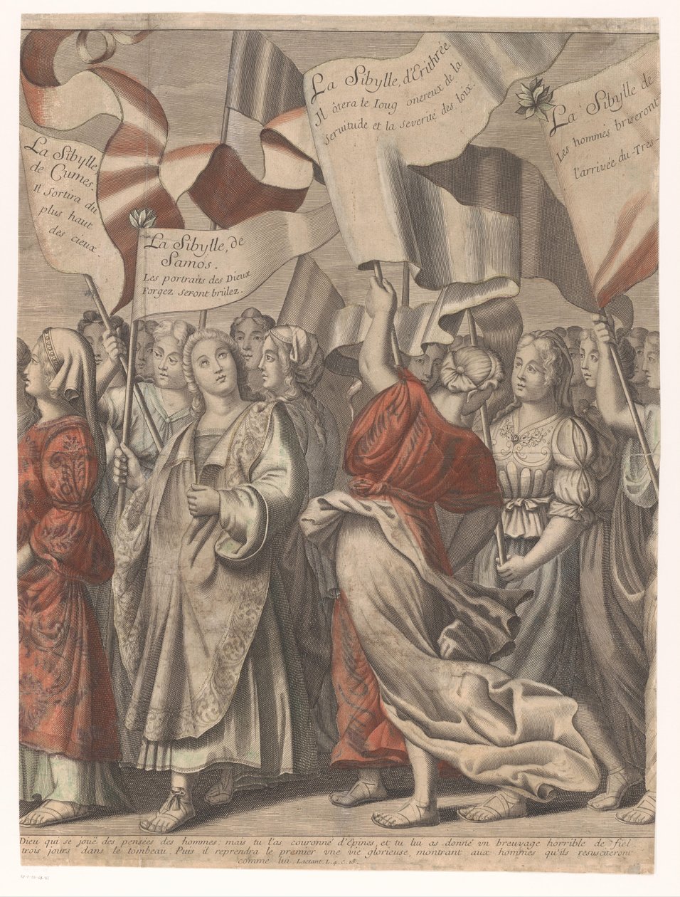 Triomftocht van Christus met figuren uit het Oude en Nieuwe Testament (derde deel) door Nicolas de Larmessin (I)