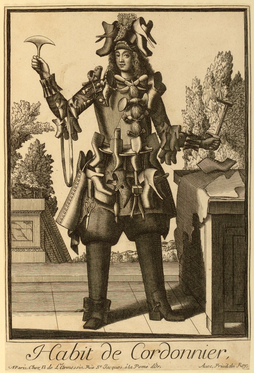 Habit de Cordonnier [De Schoenmaker] door Nicolas de Larmessin II