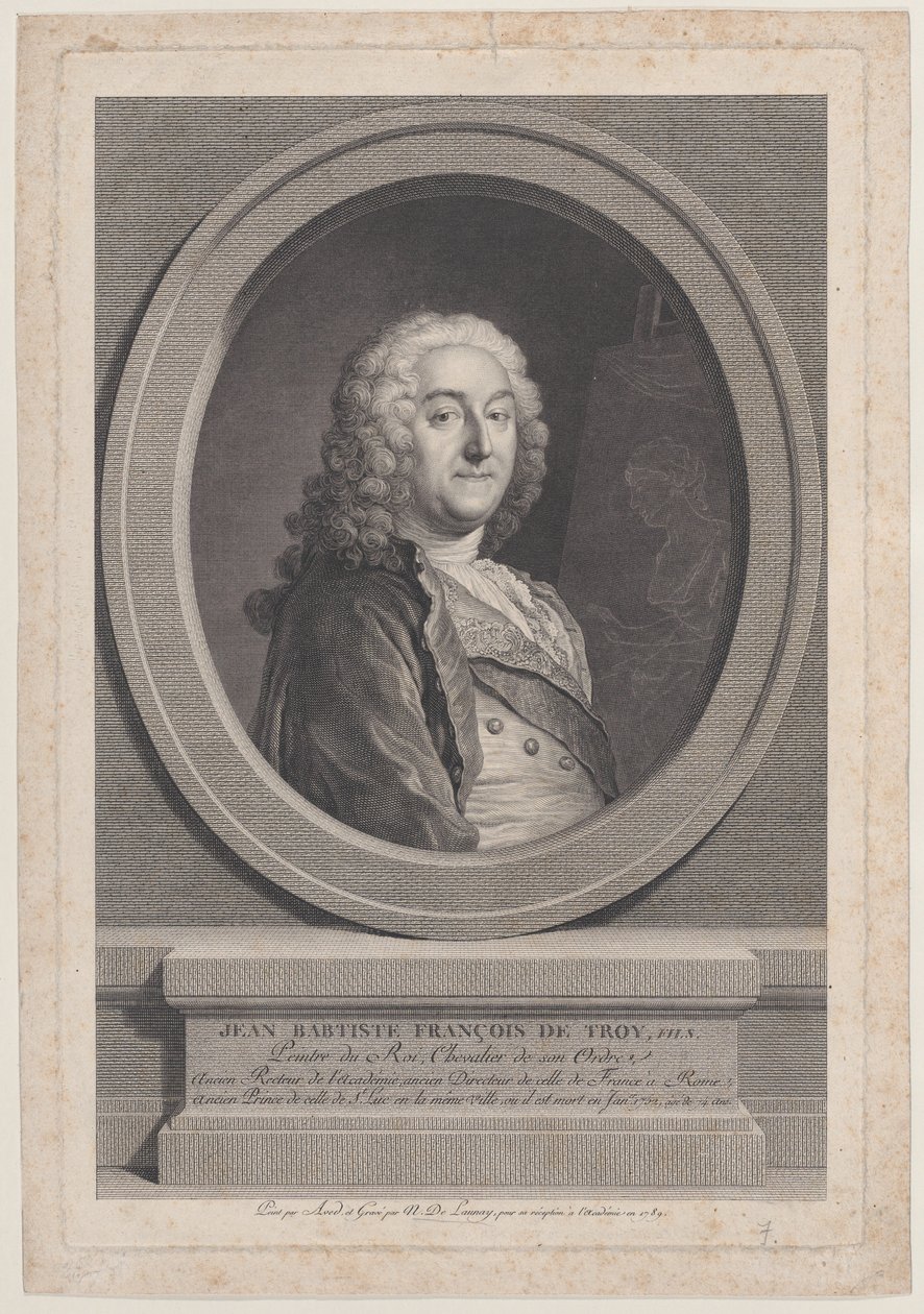 Jean Baptiste François de Troy, Fils door Nicolas de Launay