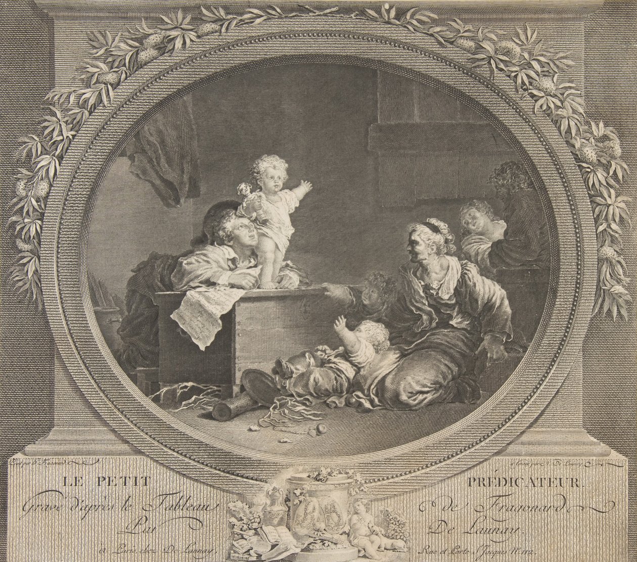 Le Petit Predicateur, 18e eeuw door Nicolas de Launay