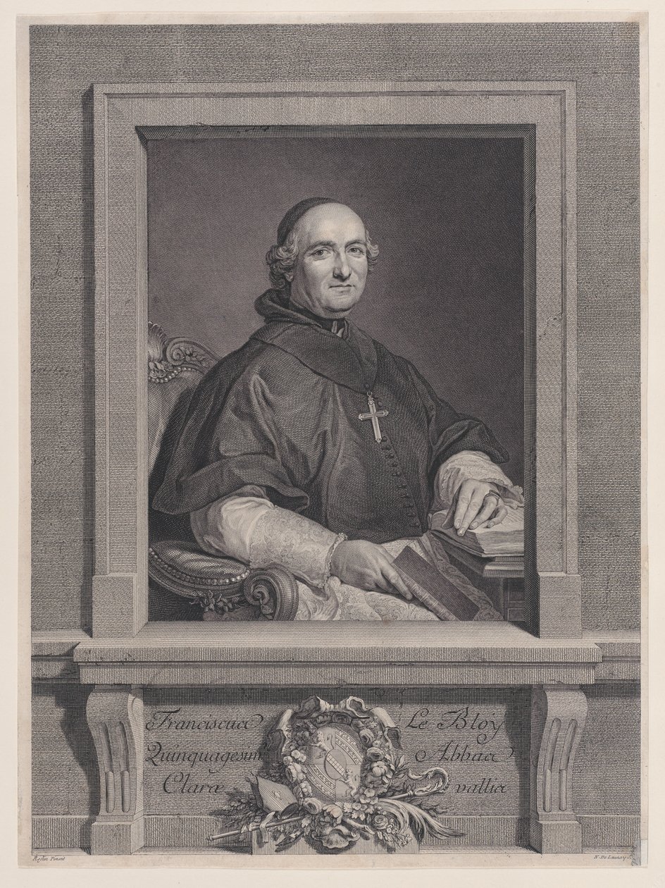 Portret van François Le Bloy, 1760-92 door Nicolas de Launay