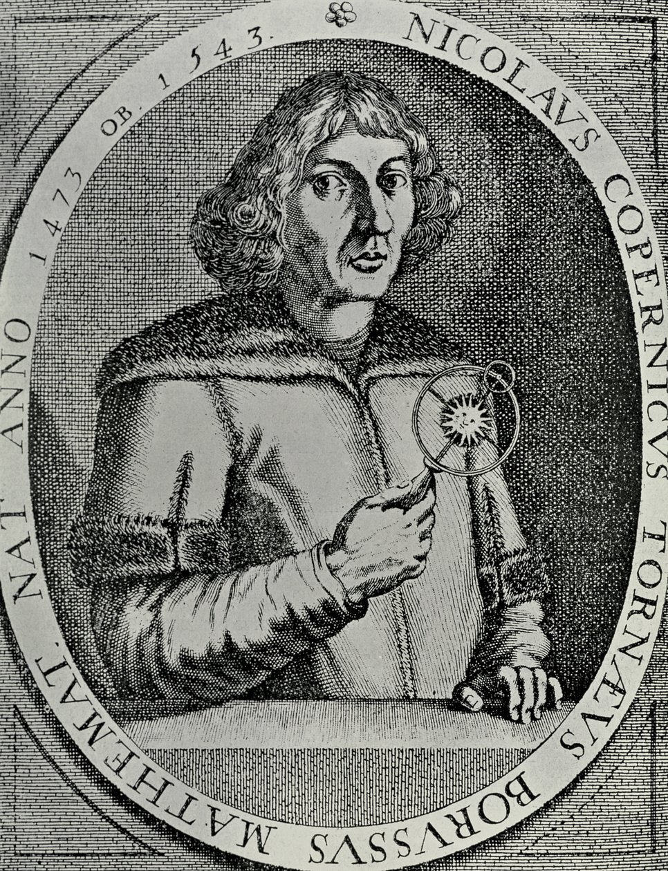 Kopie van een zelfportret door Nicolaus Copernicus