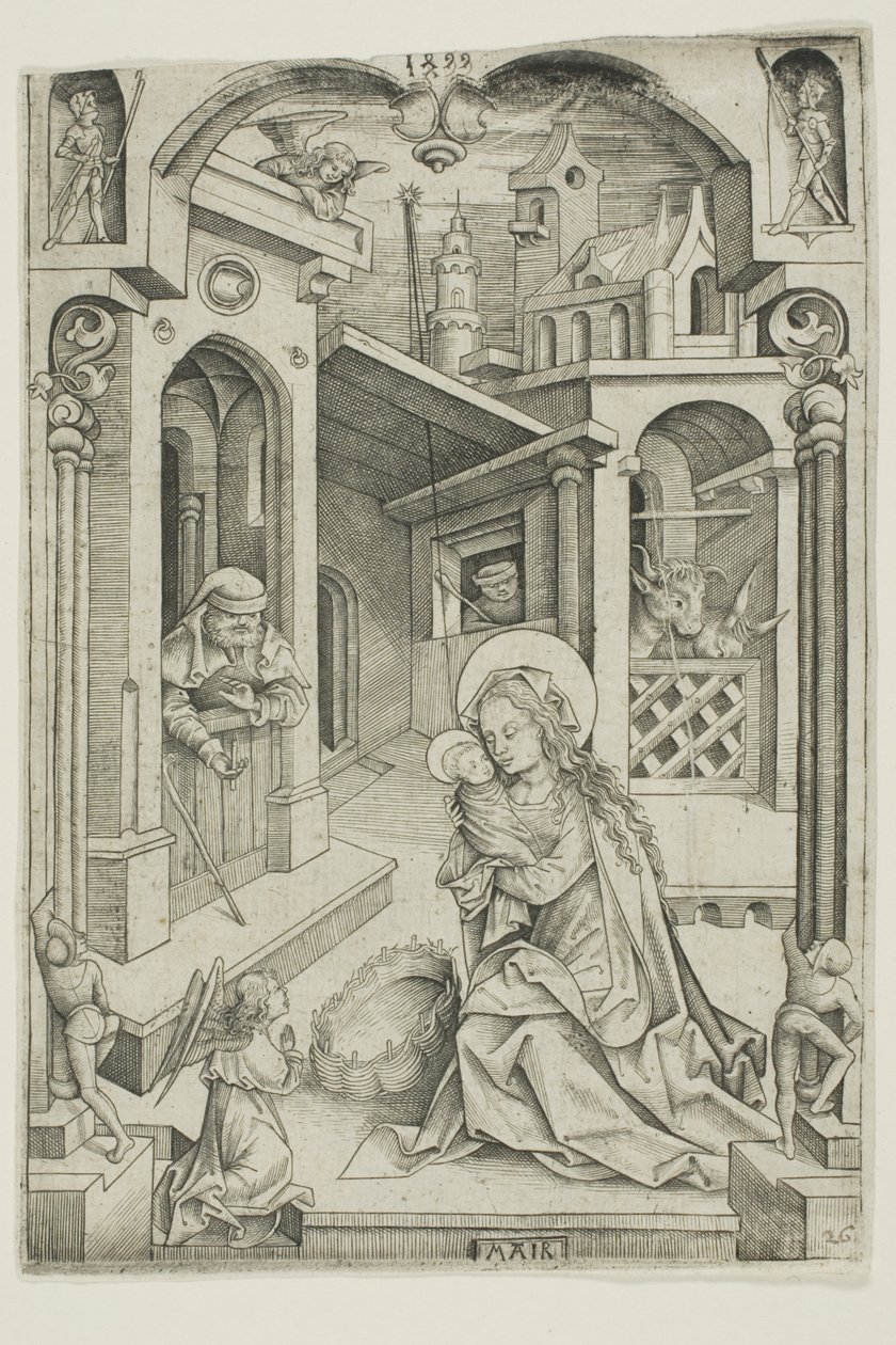 De Geboorte door Nicolaus Alexander Mair von Landshut