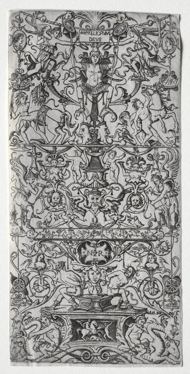 Ornament Paneel: Mars, God van de Slagen, ca. 1507 door Nicoletto da Modena