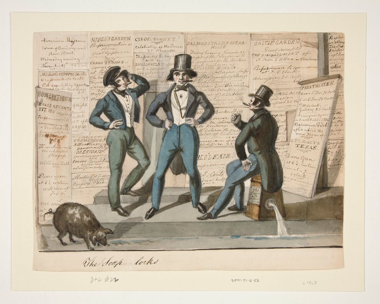 De Soap-Locks of Bowery Boys door Nicolino Calyo