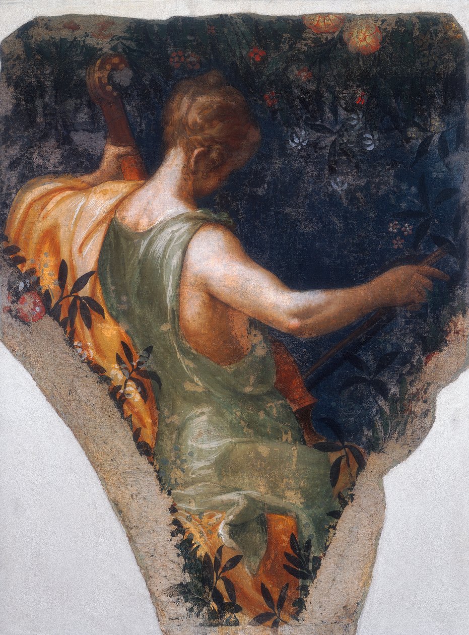 Muzikantenfiguren door Nicolo dell Abate