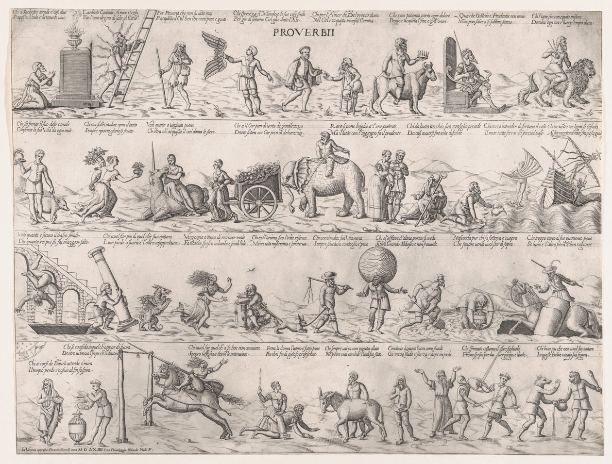 Proverbi Spreuken, 1564 door Nicolo Nelli
