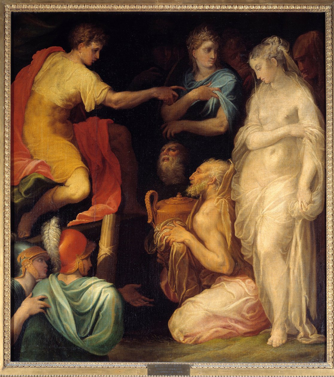 De continentie van Scipio na zijn overwinning in de Punische Oorlog door Nicolo dell Abate