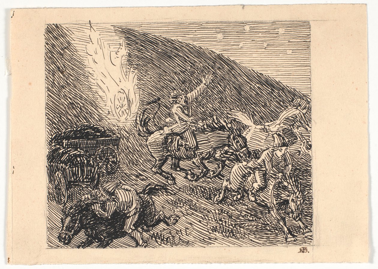Voorbereiding voor de gevels in Brunde door Niels Skovgaard