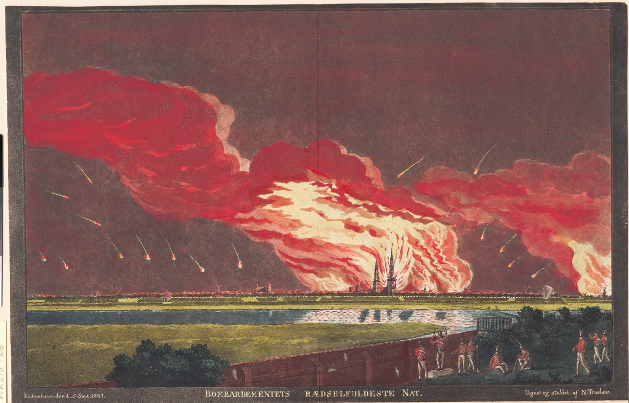 De verschrikkelijkste nacht van het bombardement. Kopenhagen 4-5 september 1807 door Niels Truslew