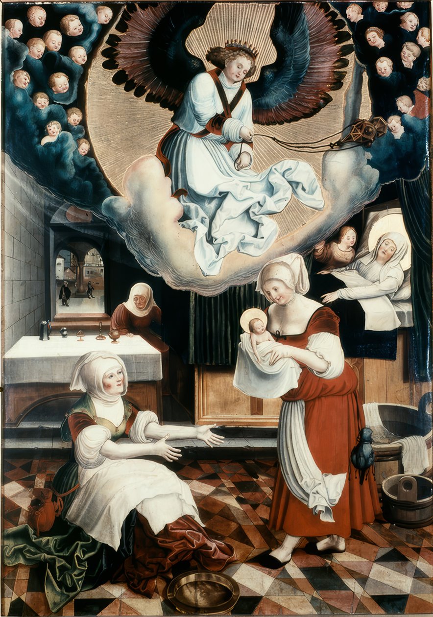 De geboorte van de Maagd Maria door Niklaus Manuel
