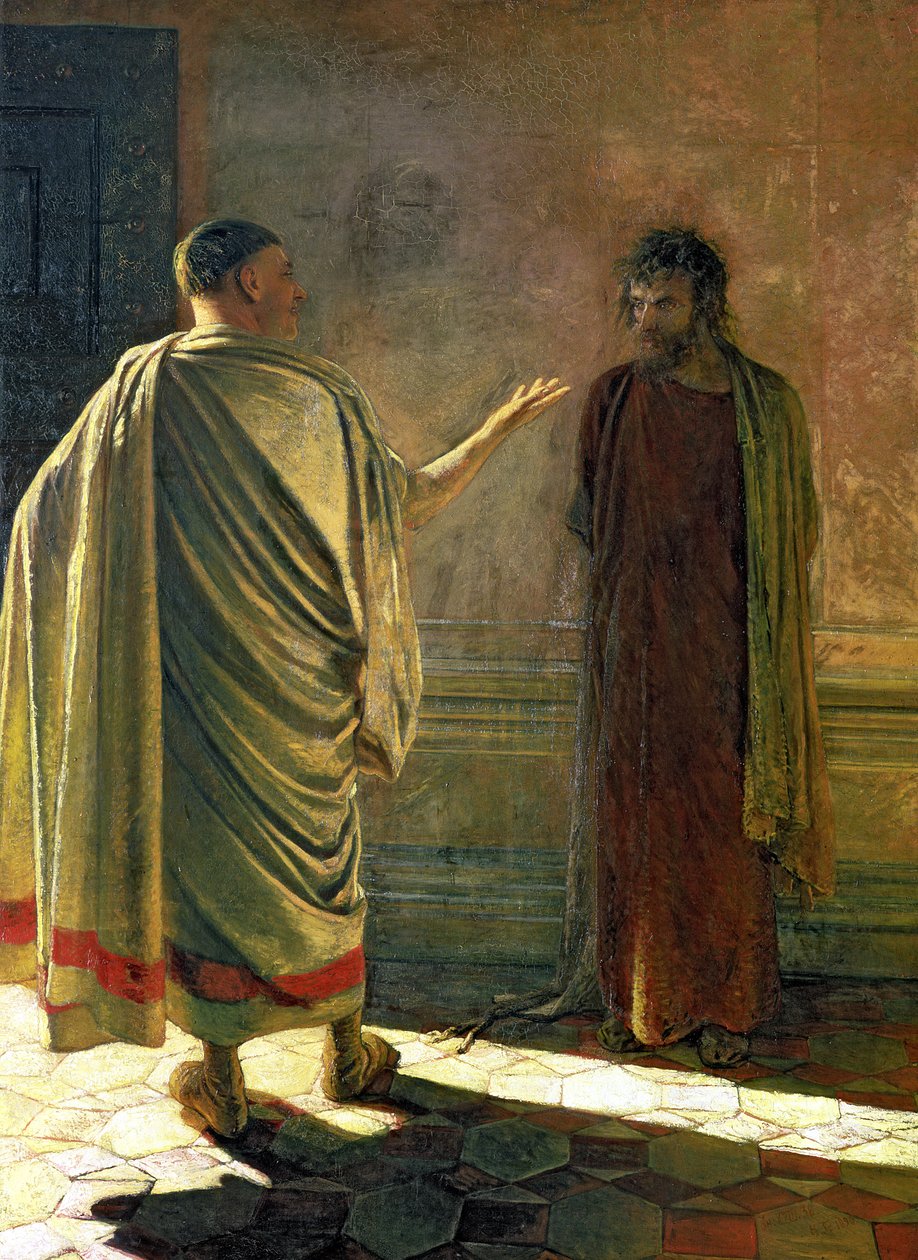 Wat is waarheid (Christus en Pilatus) 1890 door Nikolai Nikolaevich Ge