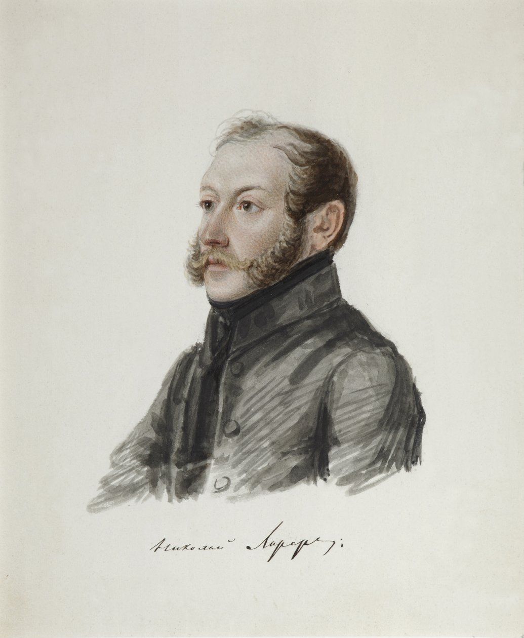 Portret van Decembrist Nikolai Lorer 1794-1873 door Nikolai Alexandrovich Bestuzhev