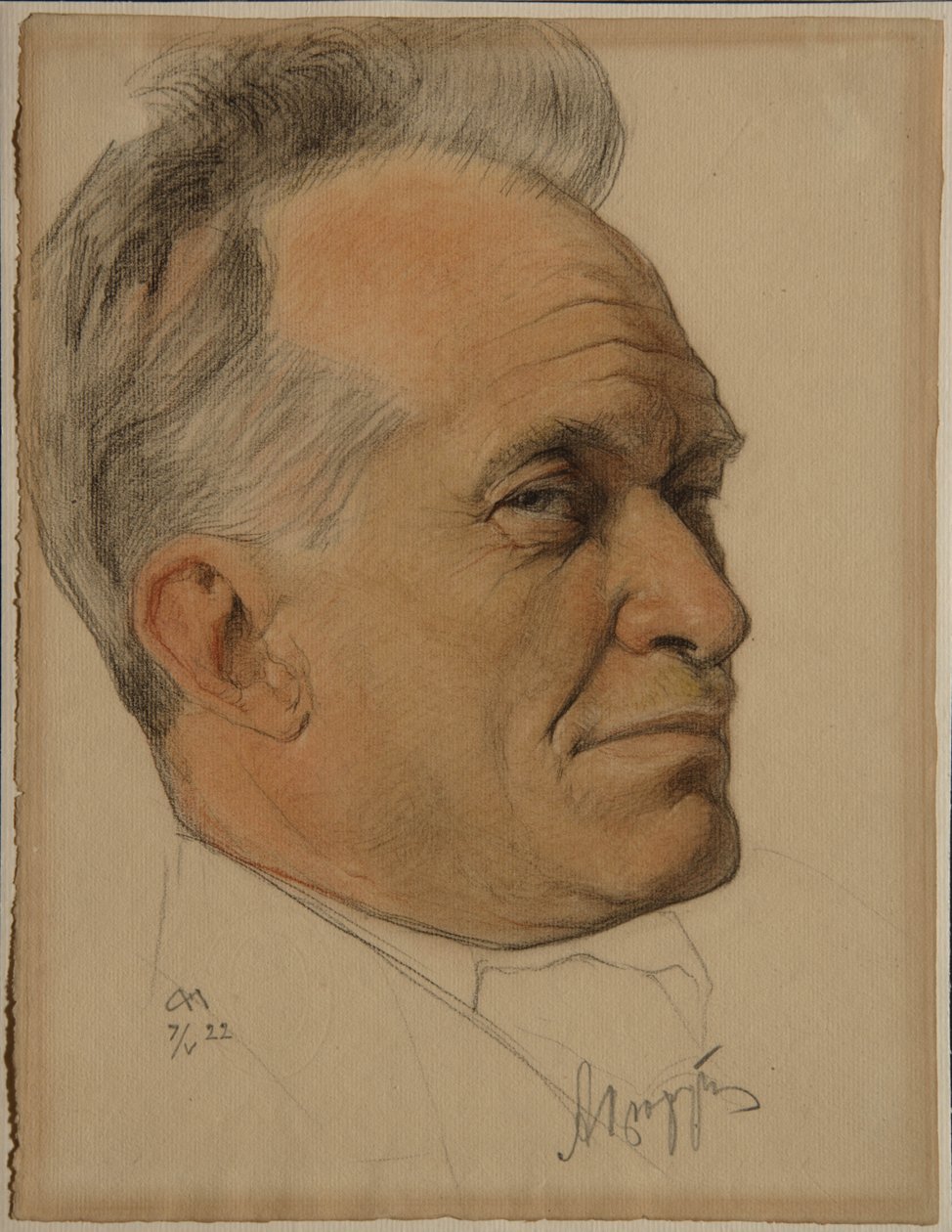 Portret van Alexander Dmitrievich Tsiurupa door Nikolai Andreevich Andreev