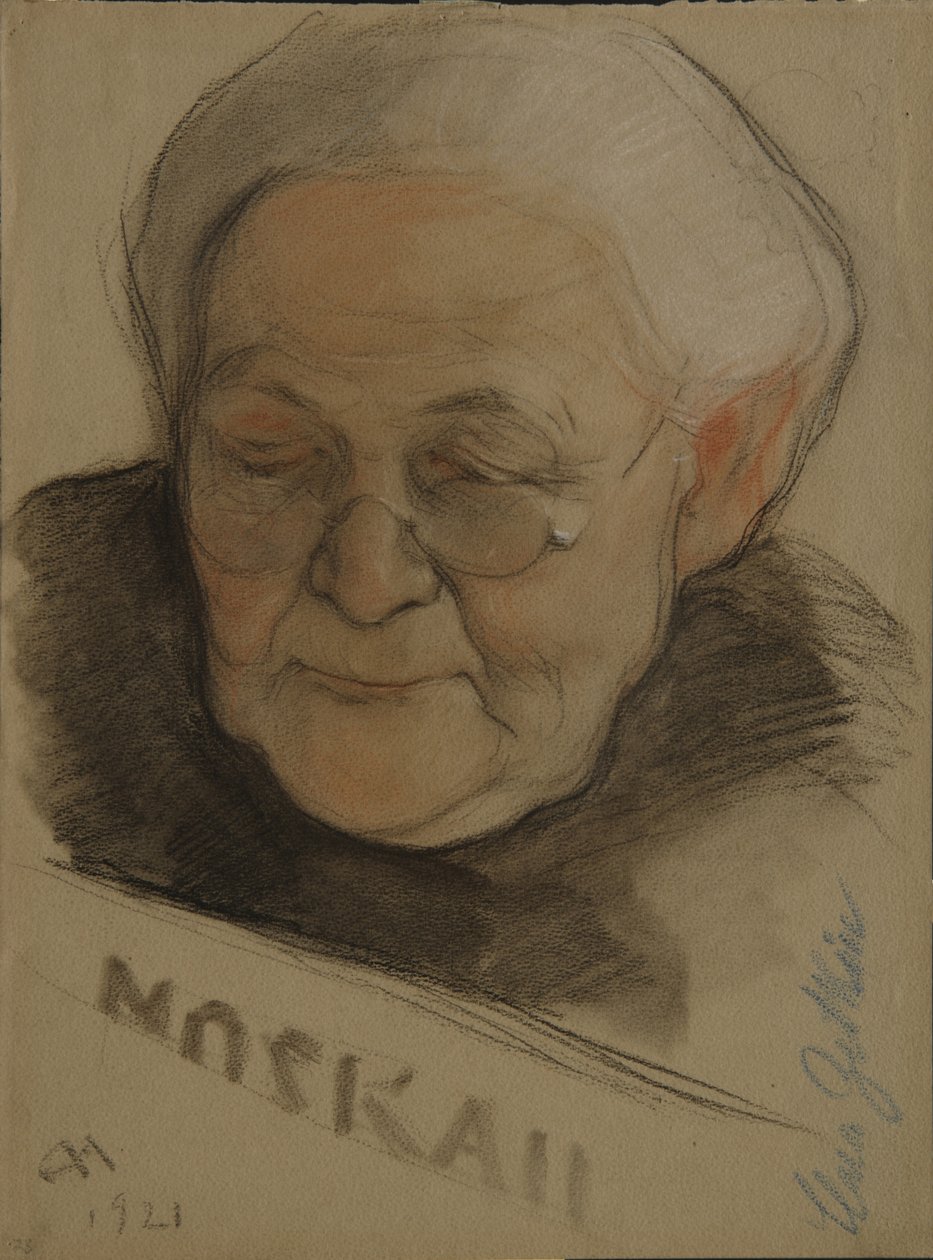 Portret van Clara Zetkin 1857-1933 door Nikolai Andreevich Andreev